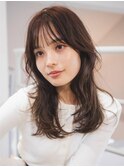 《CODE.LINE》顔周り似合わせミディアムレイヤー