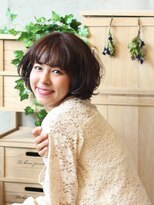 ヘアサロン シロップ(Hair Salon Syrup)&nbsp;『優しめ☆ミックスカールボブ』×『アッシュグレージュ』