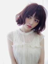 エルデ ナインズ ヘアー スタンド 川口店(elde 9's HAIR STAND)&nbsp;T.デザインカラー&オン眉のマッシュウルフ風切りっぱなしボブ