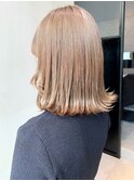 ナチュラルベージュ_オリーブカラーハイライトカラー_ba308482