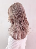 アイティーバイアルバム 八王子店(IT by ALBUM) ベージュロング_ラベンダーカラーくびれミディ_ba323241