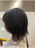 【外ハネボブ×ダークグレー】
