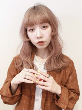 ニューヨークニューヨーク 三宮店(NYNY) 姫カットミディアムミルクティーカラー