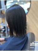 切りっぱなしの外はねボブ