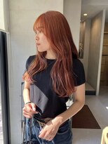 ヘアー アイス ルーチェ(HAIR ICI LUCE) ブリーチなしダブルカラー オレンジベージュ/堀場