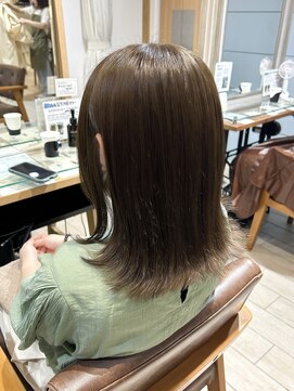 プラグ バイ ネオリーブ(plug by neolive) オリーブベージュ×髪質改善 [髪質改善/縮毛矯正]韓国A