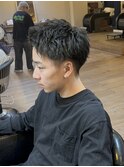 清潔感スパイキショート×テーパーフェード