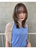 △大人可愛い韓国風ウルフカツトレイヤーカットハッシュカット