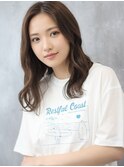 アンニュイ大人ガーリー丸みロングボブチョコレート髪質改善