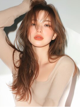 ラベスト キョウト(LOVEST) ハイレイヤー/ロングレイヤー/アッシュベージュ/ハッシュカット