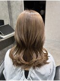 グレージュ/レイヤーカット/髪質改善