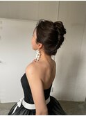 海外風夜会巻き