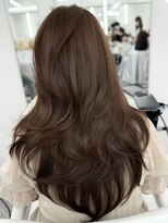 アマトウキョウスマートサロン(AMA TOKYO×Smart Salon)&nbsp;ヘーゼルベージュ　ブリーチなし　レイヤーカット　海外風