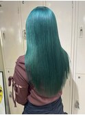 下北沢デザインカラーチェリーブラウン派手髪ハイトーンカラー◆