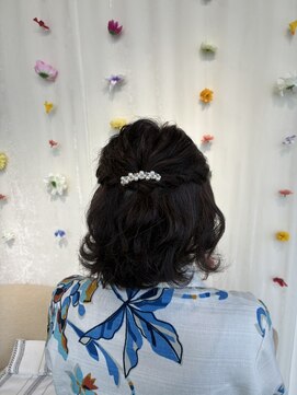 ヘアセット専門サロン by OKINAWA WATABE WEDDING 北谷店 ハーフアップ