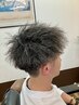メンズカット+ツイストパーマ