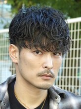 《人気NO,1緩めパーマ》緩やかなカールが特徴のシャドウパーマで立体感の出るおしゃれな印象に