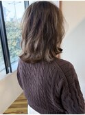 ハッシュカット×丸みレイヤー