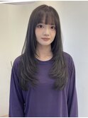 ミディアムレイヤーカット/ウルフレイヤーカット/顔周りカット
