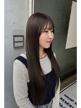 アンクス(anx) 透明感オリーブベージュ×ローレイヤー