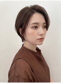 くびれショート/大人ショート/前髪なし