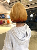 ルーム(Loom.)&nbsp;ケアブリーチ デザインカラー エンドカラー 狐カラー ボブ