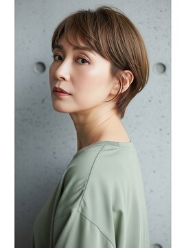 プラグ ヘアーデザイン 大名店(PLUG hair design) *ショートボブ/ショートヘア/脱白髪染め/白髪ぼかし/髪質改善