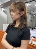 レイヤーカット/顔まわり/ハッシュカット/ブリーチ無し