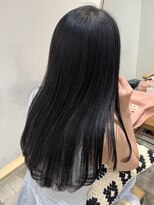キャリコ(calico) 《calico》ブルーブラック*ストレートヘア*Aujuaトリートメント
