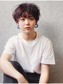 20代30代ニュアンスパーマショートスタイル