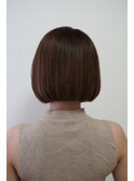 テリちゃん風小顔ミニボブスタイル★ナチュラルツヤ感カラー