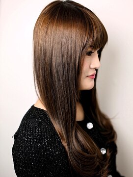 ヘアメイク フレンシア(hair make flencia) グラマージュなブラウンヘアー