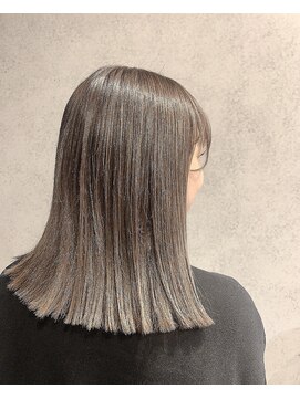 ヘアサロンエム 川越(HAIR SALON M) 外ハネボブ/アッシュブラウン/ネオウルフ/デザインカラー