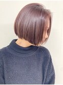 【FOLK】つやがすごい透明感ピンク☆似合わせショートボブ♪