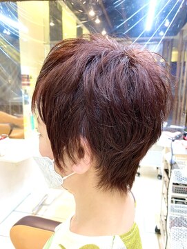 クオリス 上板橋店(QUALIS) 30代40代50代ハンサムショート/クセ毛風無造作スタイル/小顔