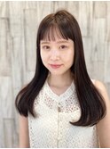 ワンカールロング×シースルーバング◎20代30代40代50代