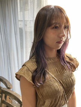 レベッカ(REBECCA by CURACION) ミルクティーベージュ×ラベンダーカラー