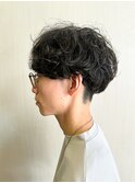 波巻きツイストスパイラルパーマメンズマッシュ　10