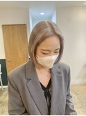 ブリーチ二回ボブとホワイトグレージュ　stylist聖斗