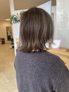 キュウヘアー(KYUU HAIR) 【50代】オシャレ白髪染め×ハイライト×カット