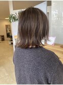【50代】オシャレ白髪染め×ハイライト×カット