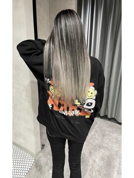 アコ(Aco) ★プラチナシルバー×バレイヤージュ★