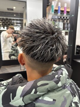 メンズ ラピス 横浜店(Men’sLapis) 短髪ホワイトメッシュ