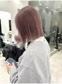 【iLi×REN】ピンクグレージュ/ボブ