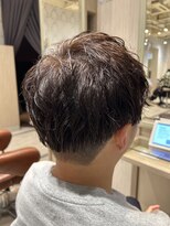 ビス リアン 川口店(Vis lien)&nbsp;無造作マッシュメンズショート☆ツーブロックアッシュブラウン