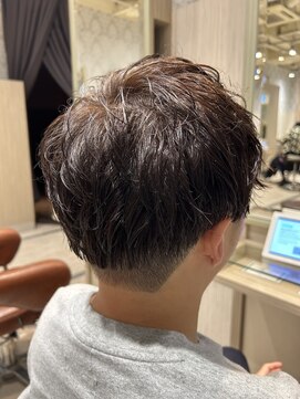 ビス リアン 川口店(Vis lien) 無造作マッシュメンズショート☆ツーブロックアッシュブラウン