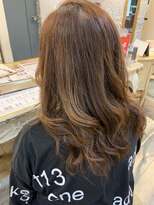 ハグエヴェック(HUG AVEC) ハイレイヤー×ライトブラウン