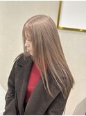 ミルクティーベージュ/似合わせカット/フェミニンロング
