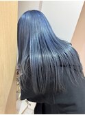 髪質改善トリートメント×ハイトーンブルーシルバー