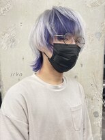 スノットバイガルテ(SNOT by GARTE)&nbsp;ホワイトカラー/デザインカラー/ウルフカット/ハイトーンカラー